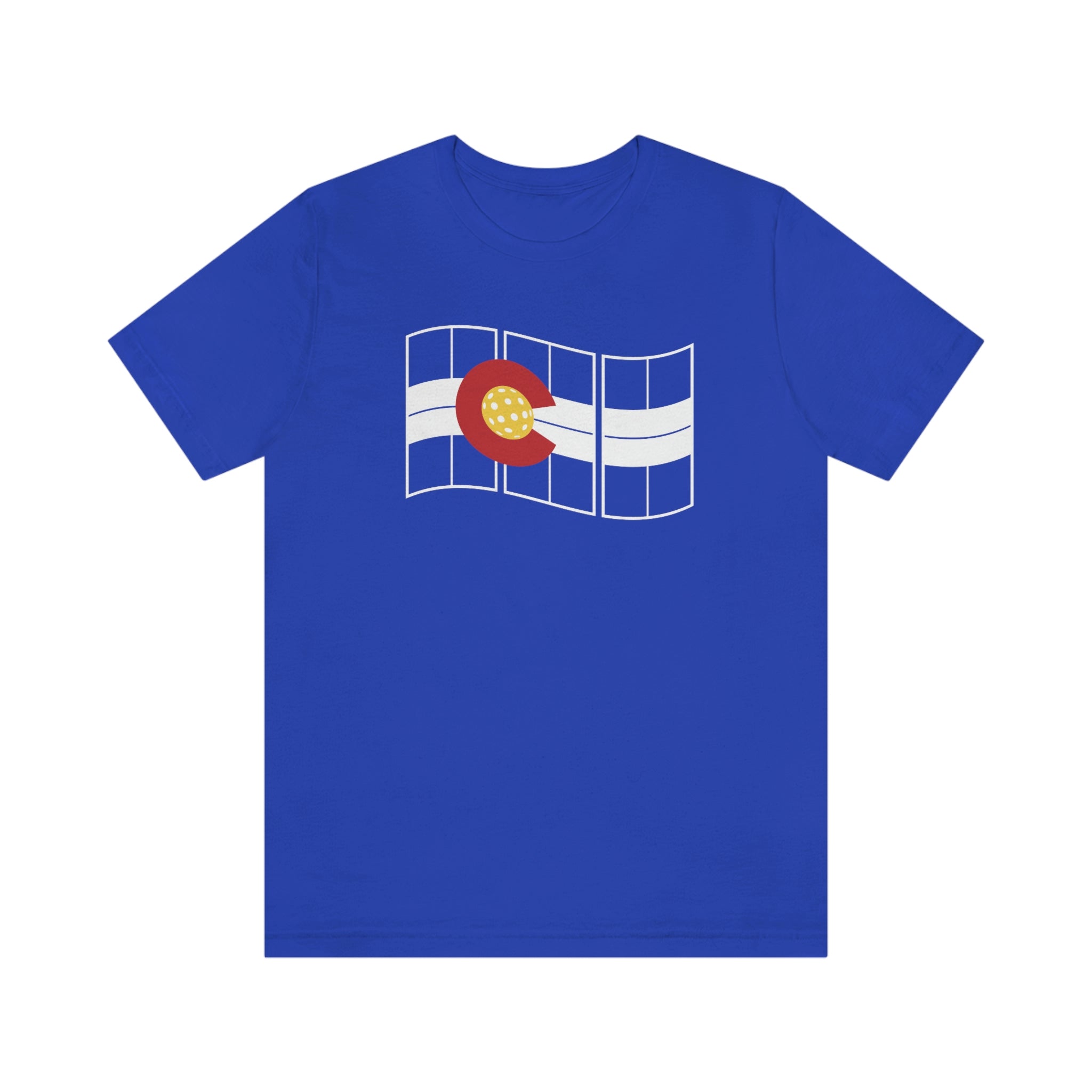 Colorado Pickleball Flag Jersey Short Sleeve Tee